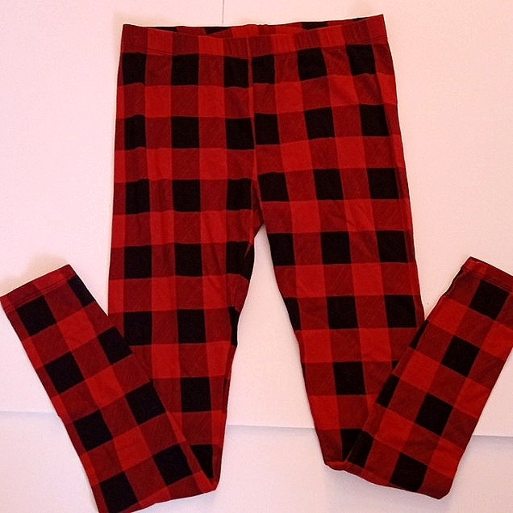 Girls plaid leggings